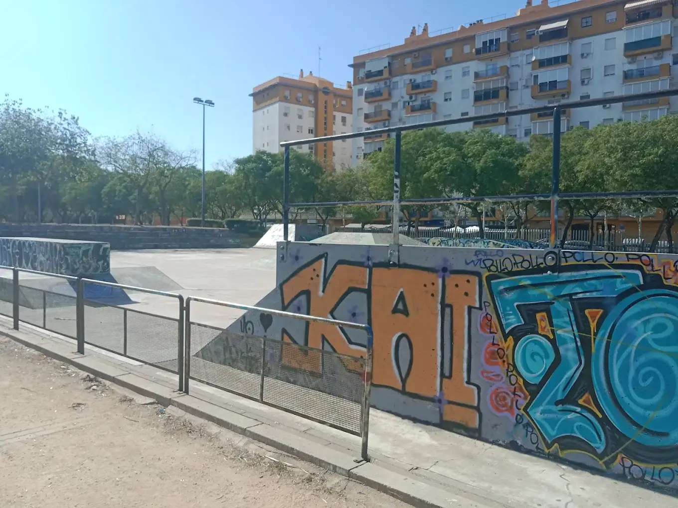 Skatepark del Parque Miraflores en Sevilla